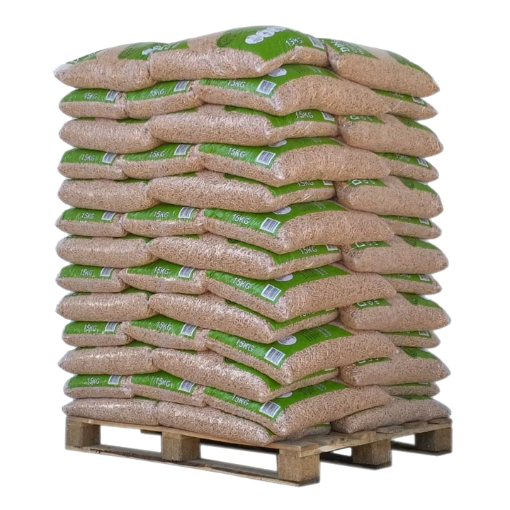 Pellet Din Pellets – Pallet van 65 zakken van 15 kg
